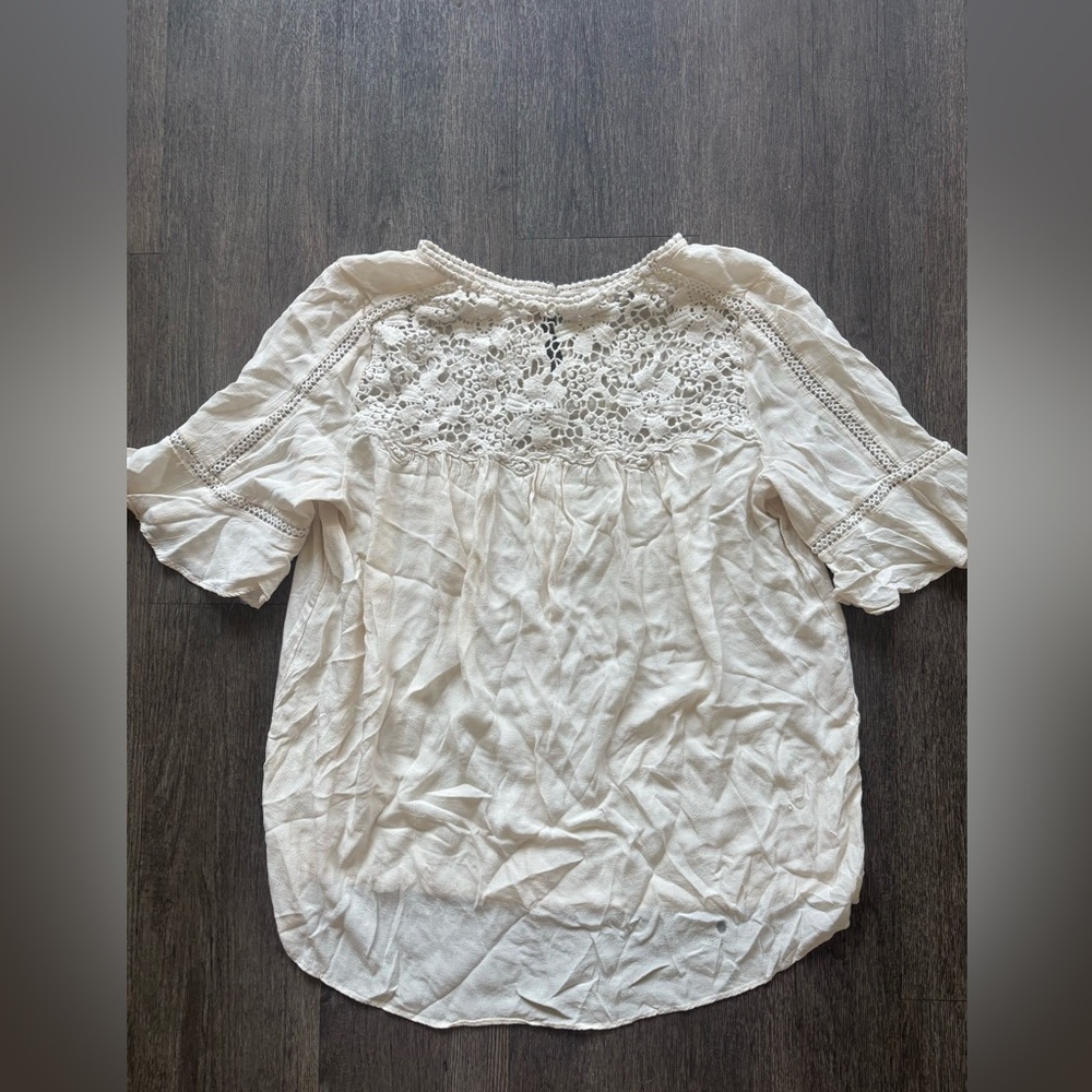 LOFT Cream Lace Blouse